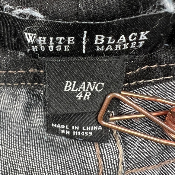 White House Black Market Black Boot Leg Jeans Size 4 Long Women’s - Picture 2 of 5